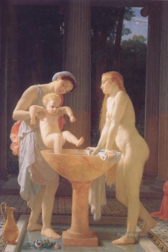 the bath of psyche Painting - The Bath nude Marc Charles Gabriel Gleyre